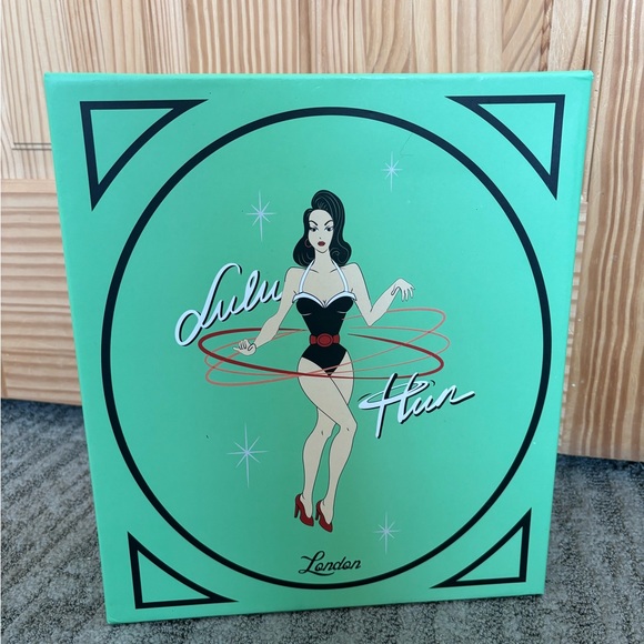 Forest Green Lulu Hun Collectif Tatiana Fur Trimmed Ankle Boot Booties Retro 37 - Picture 7 of 7